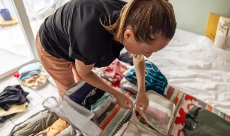 Organizadores de mala para roupas e acessórios de viagem