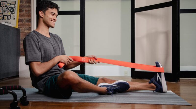 Kit de faixas elásticas de resistência para treino em casa e academia